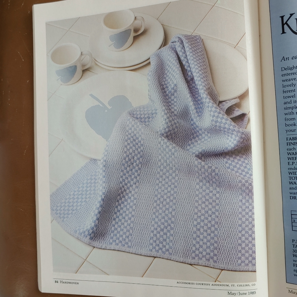 HANDWOVEN Weaving Magazine 1985 - Picture 9 of 10
